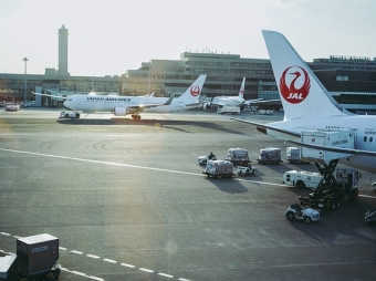 日本成田機場ANA中日航班地勤